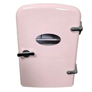 Danielle Creations Mini Skincare Fridge Pink Excellent LY0204E Dual Cold Warm